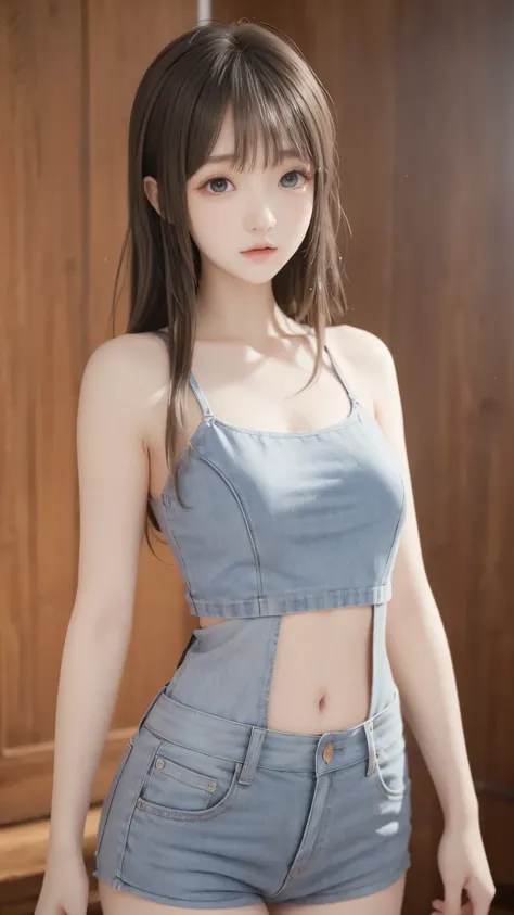 (HD、4K、realistic depiction)、(perfect and very thin waist highlighted)、 Beautiful Russian  、nice background
