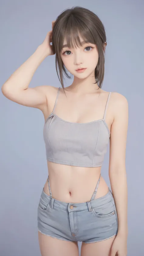 (HD、4K、realistic depiction)、(perfect and very thin waist highlighted)、 Beautiful Russian  、nice background