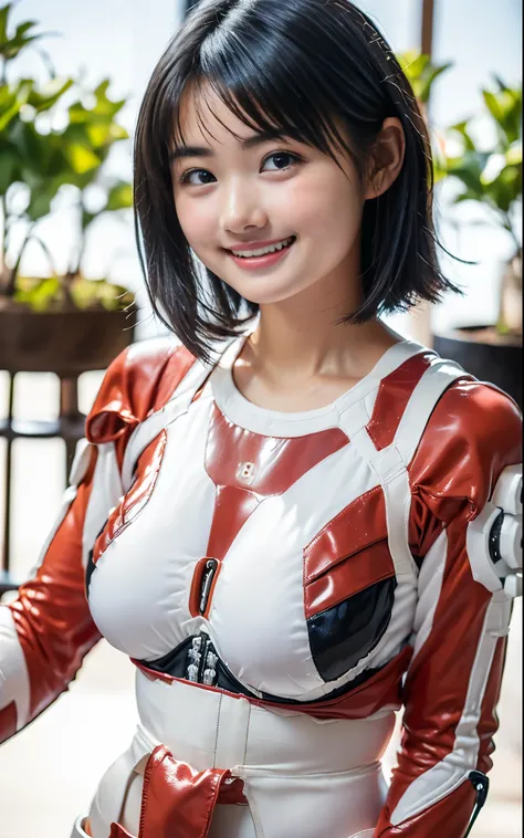 （8k、RAW photo 、最High Quality：1.2),(  black hair、Dark Eyes:1.8),(plug suit:1.5),     front view,(:1.6)、( thin waist:1.6)、(おっぱいと乳首の形を強調するplug suit :1.2)、( :1.5) 、( big breasts:1.4)、  Slender Body 、 Ultra-accurate, Beautiful Faces,(1 person:1.9) ,（Exposing Sk...