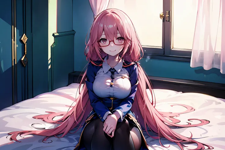 31:38
glasses、pink hair、uniform、soft atmosphere in natural light、、Beautiful Girl、pure、 Glossy、Smile、light and shadow、masterpiece、Super advanced details 、Unique hairstyle、long hair、sit on the bed、with arms crossed