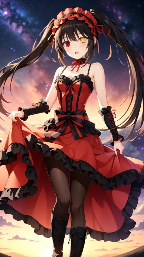 {{{masterpiece}}}, (best quality:1.5), (ultra detailed:1.5), {illustrations}, {{very delicate and beautiful}}, (beautifully detailed eyes:1.5), アブサーdress, high resolution, very detailed face, 16k, high resolution, 眼鏡をかけた青いdressの若い女性のアニメビジュアル, Extremely Bea...