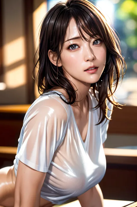 ((nude))、(Photorealistic: 1.4), (超realisticな: 1.4), (realistic: 1.3), (smooth lighting: 1.05), (映画館照明の quality improvement : 0.9), 32K, 1 girl, 20 year old girl, realistic Lighting, backlight, Face Light, ray tracking , (bright light: 1.2), ( quality...