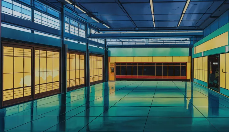 Drawn in 80’s anime art style.
Retro anime. Vintage Anime. Classical Anime.
Japanese Airport Terminal
Inside, the terminal glows with a cold fluorescent stillness. Announcements echo across the vast space, crisp yet distant, like whispers lost in memor...