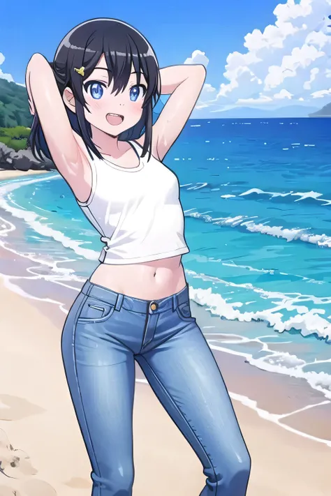 masterpiece, best quality, ultra detail, ((Perfect Face, perfect eyes, perfect hair, perfect arm)), 1girl, , petite, ((round face, ecstasy, orgasm face, drooping eyes, shame smiling, blush)), dropping eyes, sleepy, Open mouth, ((White teeth)), background((...