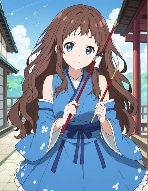 score_9, score_8_up, score_7_up, source_anime,absurdres, highres, masterpiece, best quality, amazing quality, official anime artwork, screencap, anime screencap, outdoors, looking at viewer, light smile, moriya shrine, day, kochiya sanae,ai shindou,1girl, ...