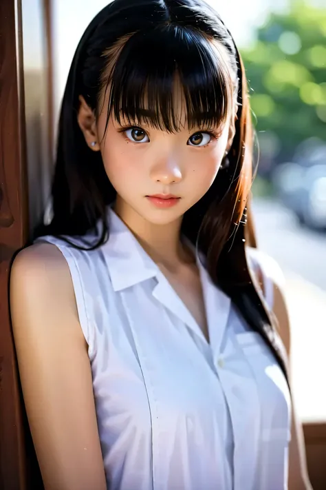 (realistic, photo-realistic:1.37), (masterpiece, best quality:1.2), High Resolution Photo, 8k, RAW photos , complicated details, very detailed, (色白の肌Girl), Professional Lighting, solo, 1 girl, young and petite girl, (all nude)、Girl、(small breasts), (Narr...