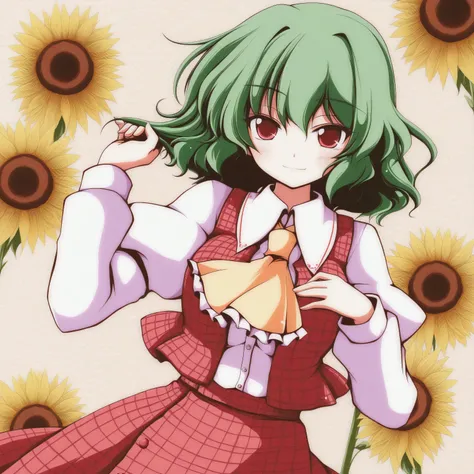  Yuuka Kazami，Kazami Yuuka Kazami Yuka，touhou project，sunflower