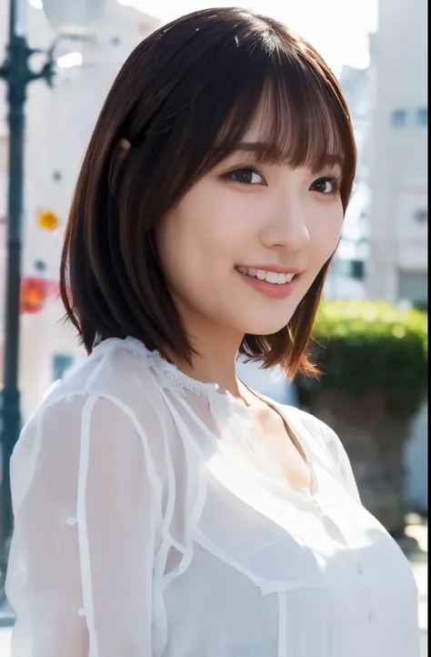 1girl, (white sheer blouse:1.6),(RAW photo, best quality), (realistic, photo-realistic:1.8), masterpiece, an extremely delicate and beautiful, extremely detailed, 2k wallpaper, Amazing, finely detail, extremely detailed CG unity 8k wallpaper, ultra-detaile...