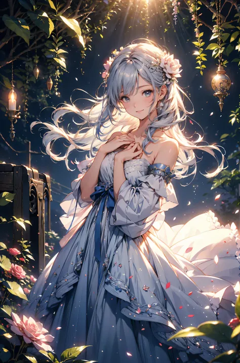 best quality !mystical 、( Bold Composition ) 1girl cute smile!smile! gentle gaze , beautiful 、Beautiful skin with a chest circumference of 130 、sexy、 Beautiful chest skin !BEAUTIFUL THIGS、beautiful legs ‼️ slender model figure、 music Healing simp...