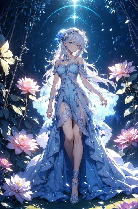 best quality !mystical 、( Bold Composition ) 1girl cute smile!smile! gentle gaze , beautiful 、Beautiful skin with a chest circumference of 130 、sexy、 Beautiful chest skin !BEAUTIFUL THIGS、beautiful legs ‼️ slender model figure、 music Healing simp...