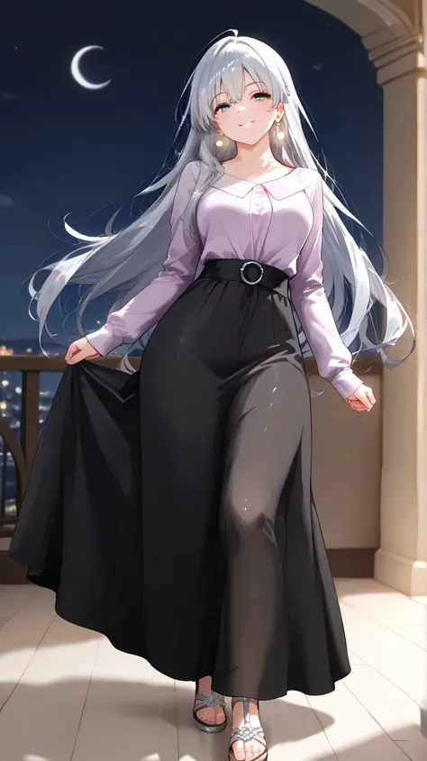 (masterpiece), (best quality), (anime style), (ultra-detailed illustration),
a beautiful young woman in her 20s, facing forward,
super long silver hair, soft and flowing, right ear covered by hair,
hair delicately reflecting gentle sunlight,
gentle...