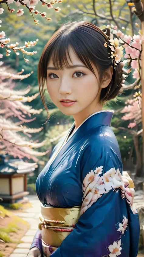 A world of only gold and purple、((masterpiece)), ((最High Quality)), perfectly detailed eyes, perfectly detailed face, super detailed nose,  perfect teeth,  charming, perfect face, depth of field, high resolution, ((Realistic Skin Texture)), (balanced hands...