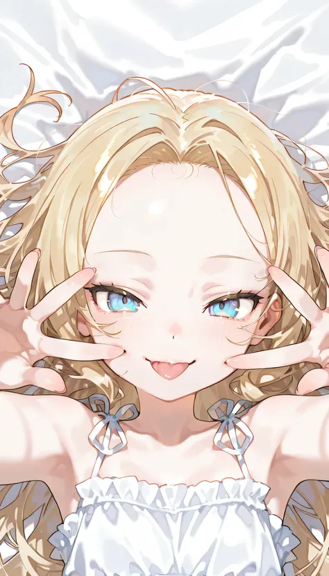 {{{masterpiece}}}, {{{best quality}}}, {{ultra detail}}, {illustrations}, {{very delicate and beautiful}},1girl,,,very long blonde hair,blue eyes,pale skin,detailed beautiful eyes,(small eyes:1.1),(forehead:1.2),messy hair,,A garden filled with beautiful f...