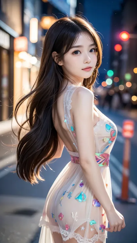 Beautiful Virtual Idols , Detailed Digital Avatars , bright holographic figure , Clear, glowing skin , {{x}} , charming smile , delicate expression, I've been wearing my high school uniform for a long time , flowing hair , ELEG...