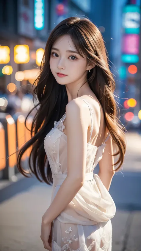 Beautiful Virtual Idols , Detailed Digital Avatars , bright holographic figure , Clear, glowing skin , {{x}} , charming smile , delicate expression, I've been wearing my high school uniform for a long time , flowing hair , ELEG...