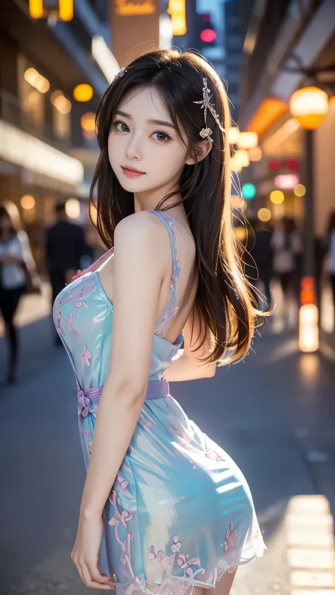 Beautiful Virtual Idols , Detailed Digital Avatars , bright holographic figure , Clear, glowing skin , {{x}} , charming smile , delicate expression, I've been wearing my high school uniform for a long time , flowing hair , ELEG...