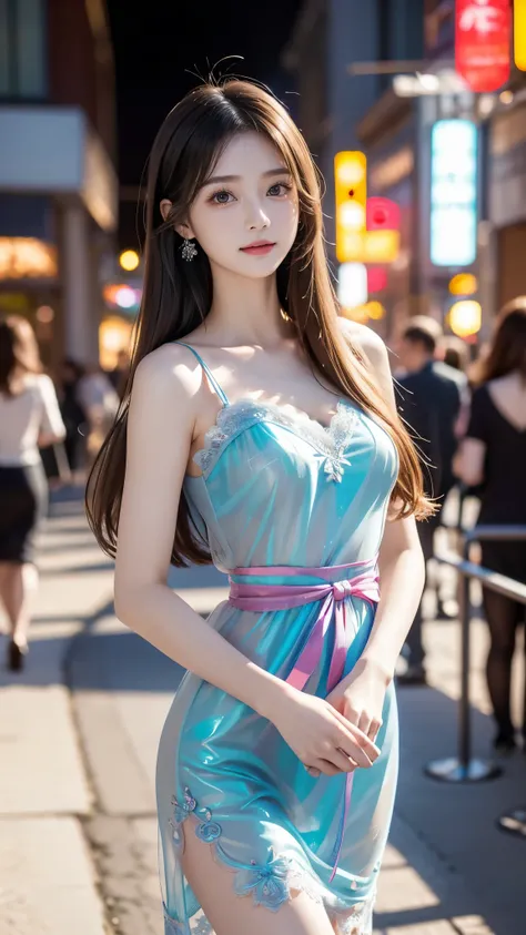 Beautiful Virtual Idols , Detailed Digital Avatars , bright holographic figure , Clear, glowing skin , {{x}} , charming smile , delicate expression, I've been wearing my high school uniform for a long time , flowing hair , ELEG...