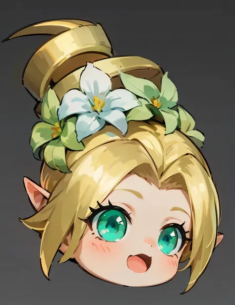 two-dimensional,Q version,cute,Pixie,Blonde Hair