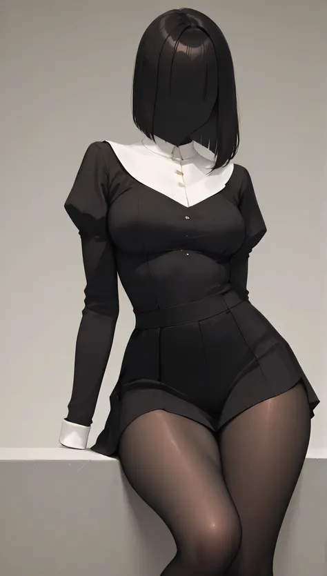 dynamic pose, dynamic image, noBody, hollow, NoBody:2.0,(masterpiece, best quality), 1girl, solo, sheer shiny stockings