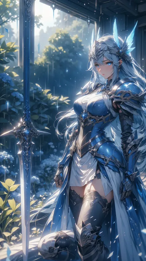 rain粒がついた window と女の子, score_9, score_8_Excellent, score_7_Excellent, 32K ((best quality)),( ultra high resolution),(Super Detail),( detailed depiction )(( Highly Detailed CG Integration ))),Maxi Kit, wide shot,in their 40s、 Big Angel Wings , Dazzling Hig...