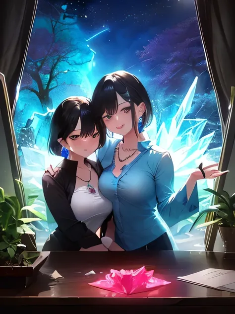 ((( It features an origami sculpture of an intricately folded butterfly , fireflies, 、A flower that emits graceful light . This scene、It captures a dreamy atmosphere where the boundary between the fairy world human creations is blurred, The surreal fu...