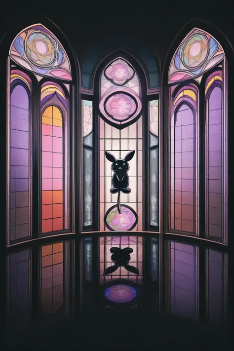 stained glass　animal　cute　cool　 unrealistic　that makes you want to decorate