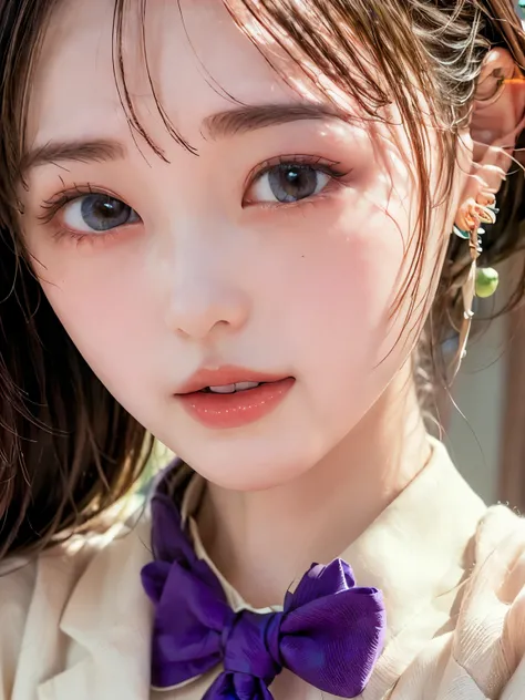 (((closeup-face:1.2))), (((face focus:1.3))), ((from front)), look at viewer, nsfw, (real), (vivid),
1 girl, high school girl, Natural Makeup, shiny skin, slender,
long hair, (straight hair, updo hairstyle), (silver purple hair), crossed bangs,
(long sl...