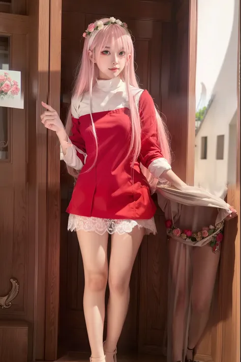 cero_of the_\( darleng _en__ francxx \),ulzzang-6500-v1.1,(RAW photo:1.2),((photorealistic:1.4))better quality ,masterpiece, Illustration, a delicate and extremely beautiful, extremely detailed ,CG ,Unit ,8k wallpaper, amazing, Fenely Detail , masterpiece,...