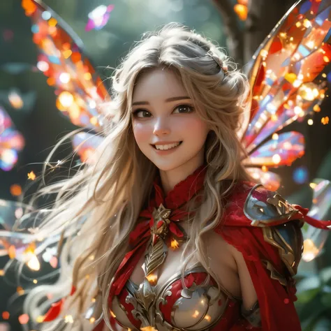 cute smile ,8K High Resolution,Light Fairy,A gentle gaze