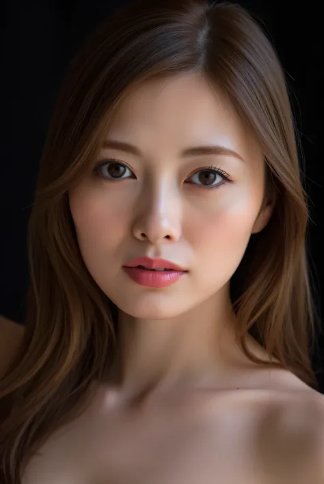 nsfw,She wants to be kissed, masterpiece, accurate, super detailed, super accurate, high quality, award winning, top quality, 16k, perfect anatomy, (front view, upper body), super high resolution hair, brown hair, (long hair:1.3), detailed face, realistic ...