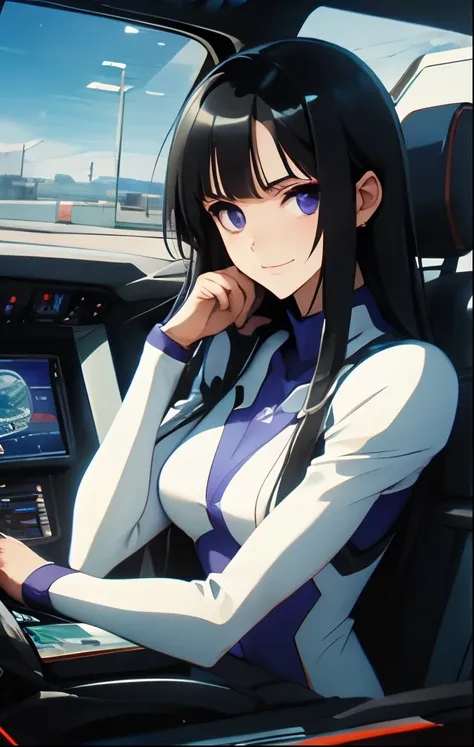 （（（ＳＦＷ、Highest quality、 first class masterpiece 、 normal body 、32k、  detailed face 、super precise、  normal hand、５refer to、Highest）））、Tsuzaki Aoba、aoba-tsuzaki、『JINKI』、Beautiful Girl、black hair、long hair、beautiful breasts、slender、 slim、Petite、 can be used、b...