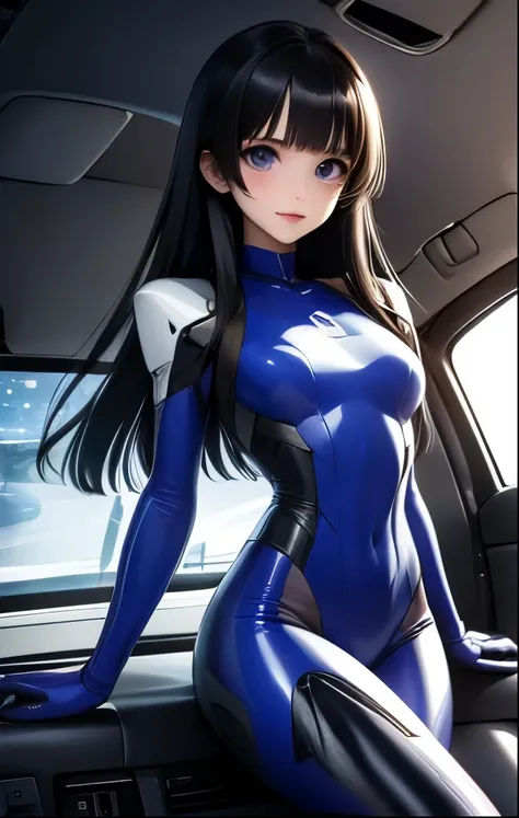 （（（ＳＦＷ、Highest quality、 first class masterpiece 、 normal body 、32k、  detailed face 、super precise、  normal hand、５refer to、Highest）））、Tsuzaki Aoba、aoba-tsuzaki、『JINKI』、Beautiful Girl、black hair、long hair、beautiful breasts、slender、 slim、Petite、 can be used、b...