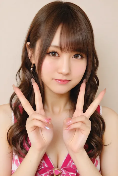 Very noble、She's horny and cute 、 beautiful brown short bob 、 Please wear revealing clothes 、 Wear sensual and attractive lace 。Wear a sensual shocking pink Hololive summer costume   。。。。。、    Vibrant Color Styles    、  It will captivate you with the best ...
