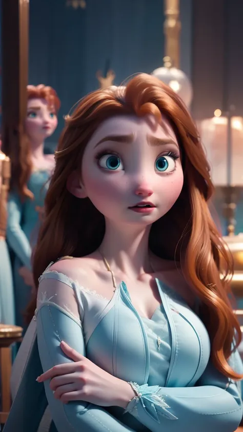 Young Elsa is very hot. busty. cutout. production
