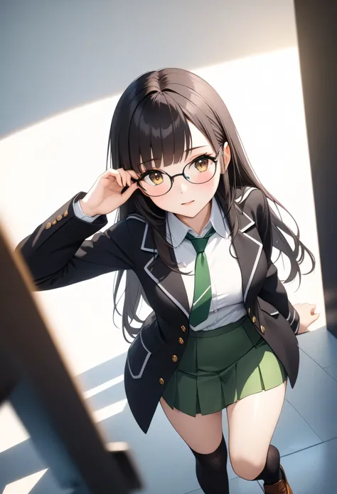 (( masterpiece, better quality , High resolution, UHD, perfect pixels , depth of field, 4k, RTX, hdr))), 1 girl, single, alone, beautiful anime girl, beautiful artistic style, Anime character , (( long hair , The bangs to one side cover one of his eyes, da...
