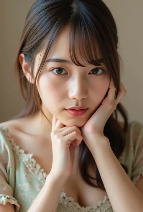 1 girl, alone, anatomically correct , masterpiece, textured skin, legs 、 Crouch、 low angle、 bending my knees with big breasts、 very stylish、 very beautiful Japanese women 、 Very Cute Japanese Women、 oconnor , accurate, has won many awards, top qu...