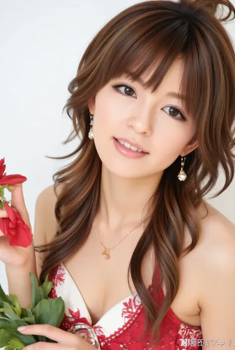 Very noble、She's horny and cute 、sunburned dark skin、 Beautiful brown twin tails、 Please wear revealing clothes 、 Wear sensual and attractive lace 。Wear a sensual rouge red sexy Hololive summer costume   。。。。。、    Vibrant Color Styles    、  It will captiva...