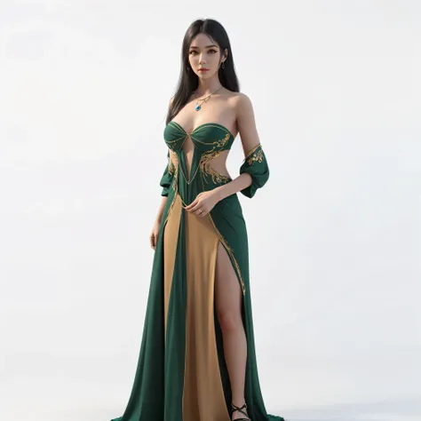 Front view of a woman，Extra large cup， are perfectly detailed，has exquisite facial features， Clothes are exquisite ， Game Character Design ，3D Rendering