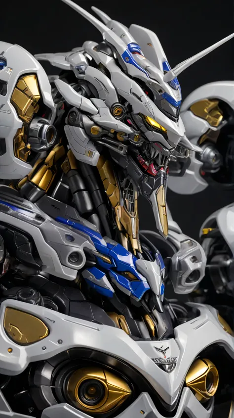 巨大realロボット、real,16k,high image quality,realistic,Highest Quality, masterpiece, Super Detail,Sleek and sharp design that catches Gatoringu,detailed design,金属のrealな質感,metal、front view,