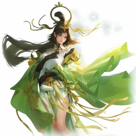 Front view of a woman,H cup, are perfectly detailed,has exquisite facial features, Clothes are exquisite , Game Character Design ,3D Rendering