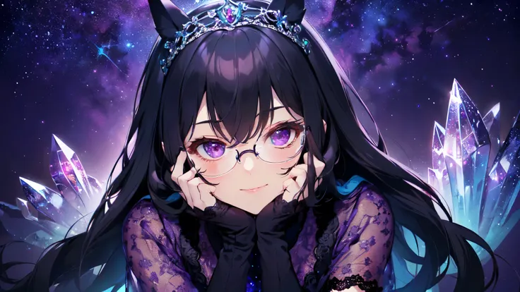 (Solo: 2). Girl. (Girl with horse ears: 1.5). (Girl with horse tail: 1.5). (Muscular girl: 1.5). (Full beautiful breasts: 1.5). (Black hair: 1.5). (Sitting torture: 1.5). (Hidden fingers: 1.5). (Hidden hands: 1.5). (Arms folded under breasts: 1.5). (Fancy ...