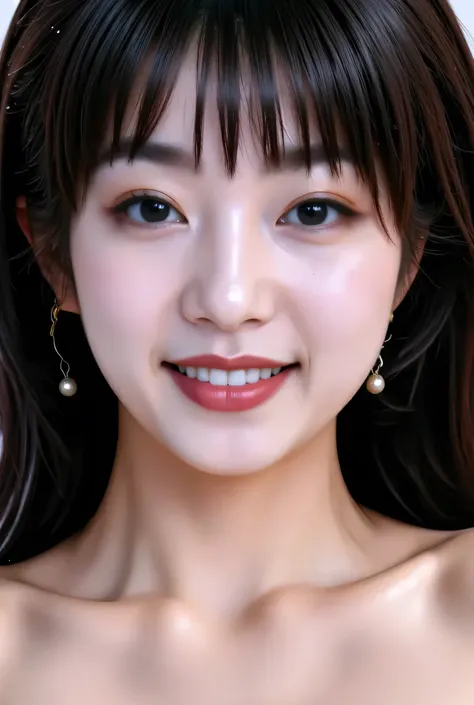 {{8k},{Highest Quality},{masterpiece},{realistic},{very detailed},{photorealistic},{{{black hair}},{{{( straight hair }}},{{bungs:1.8)}},{{detailed face},{detailed eyes}},{{lipstick}},{fine skin},{Fair skin},{{{topless:2}}},{{((topless,high school girl:18 ...