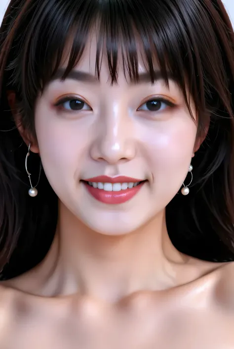 {{8k},{Highest Quality},{masterpiece},{realistic},{very detailed},{photorealistic},{{{black hair}},{{{( straight hair }}},{{bungs:1.8)}},{{detailed face},{detailed eyes}},{{lipstick}},{fine skin},{Fair skin},{{{topless:2}}},{{((topless,high school girl:18 ...