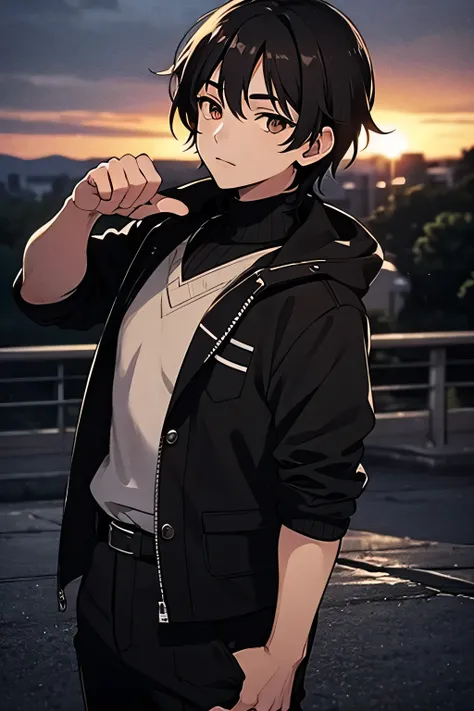Okay! . Let's go back to the first picture you put (in which the young man who made the anime style), and I describe you accurately so we can write it in Prompt:

The style of painting: anime and interested in details.

 skin color : was light pink, with a...