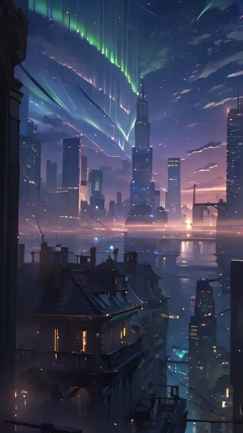 (upper body:1.2),
((best quality)), ((masterpiece)), high resolution,sharp focus,(Super Detail,very detailed),(very detailed CG unity 8k wallpaper),(((Vivid Colors))),{best illustration},
(complete anatomy), perfect fingers,betterhand, 
Futuristic city nig...