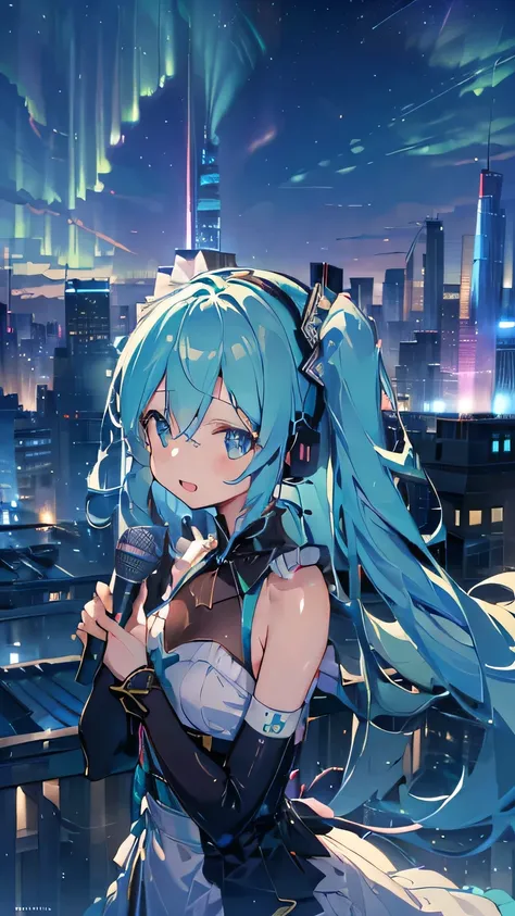 (upper body:1.5), racing2013, (headset), sitting,
(microphone),1人の女の子, (smile), open mouth, look up, (singing:1.5),
gorgeous dress,
((best quality)), ((masterpiece)), 高解像度,鋭い焦点,(超詳細,非常に詳細),(非常に詳細 CG unity 8k wallpaper),(((鮮やかな色彩))),{best illustration},...