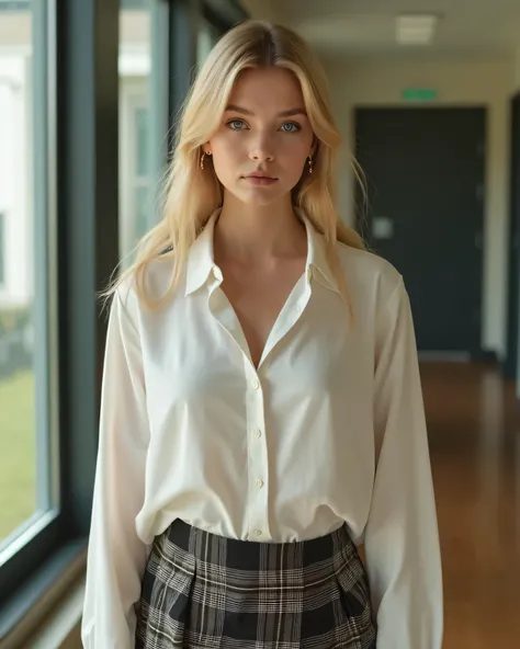 long shot, full body, huge breast expansion image trending on DeviantArt, teachers slutty student fantasy trending pornhub, male gaze, scene in a modern school hallway, intricate background, detailed background, ultra realistic, taboo incest fantasy, inten...