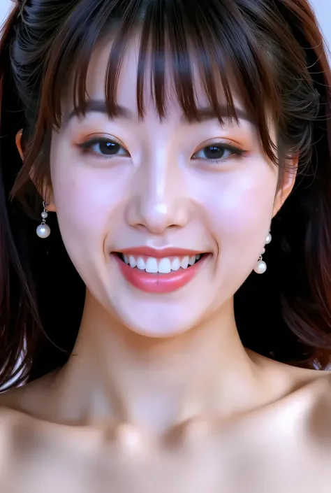 {{topless:1.8}},,{8k},{Highest Quality},{masterpiece},{realistic},{very well detailed},{photorealistic},{{{black hair}},{{{( straight hair }}},{{bungs:1.8)}},{{detailed face},{detailed eyes}},{{lipstick}},{fine skin},{Fair skin},{{((1. High school student...