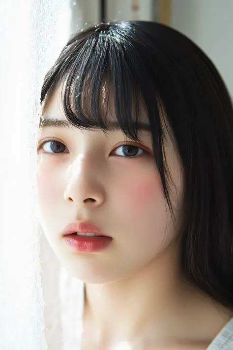 (((((Girls in their 20s:2、Japanese、babyface、white skin))))), details顔の質感、 details口元、 reddened skin、 details肌の質感、(masterpiece,Highest Quality:1.9),8k, details, details毛穴,reality, bedroom、 seat 、( all over the body、Writhing、open your mouth、drool、water tha...