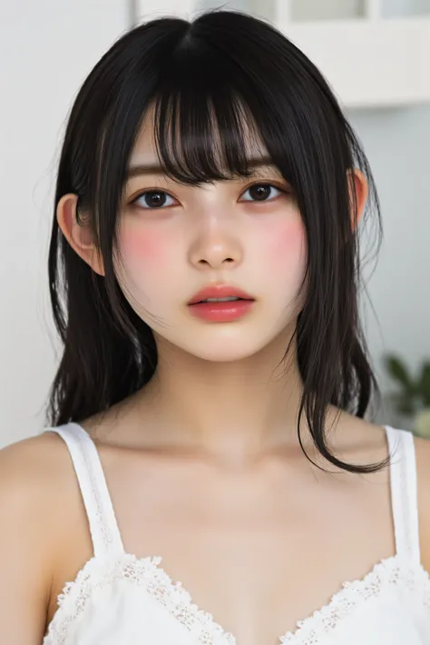 (((((Girls in their 20s:2、Japanese、babyface、white skin))))), details顔の質感、 details口元、 reddened skin、 details肌の質感、(masterpiece,Highest Quality:1.9),8k, details, details毛穴,reality, bedroom、 seat 、( all over the body、Writhing、open your mouth、drool、water tha...